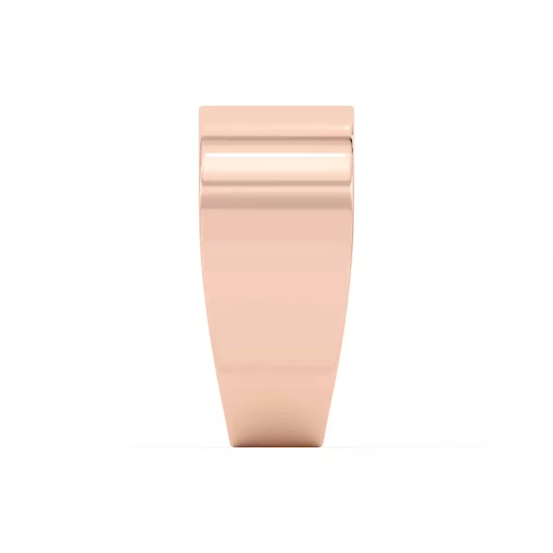 14K Rose Gold Princess-Cut Sapphire And Diamond Wide Band
