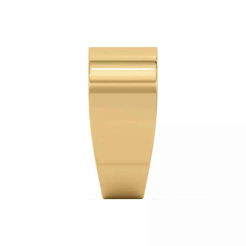 14K Yellow Gold Princess-Cut Sapphire And Diamond Wide Band