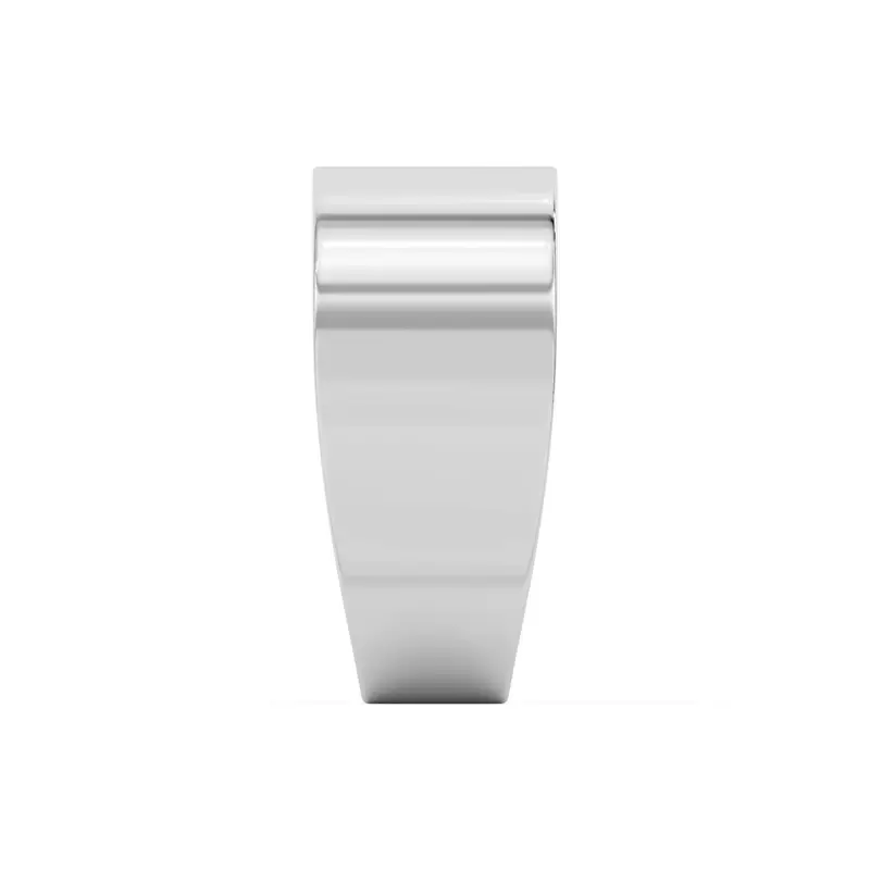 18K White Gold Princess-Cut Sapphire And Diamond Wide Band