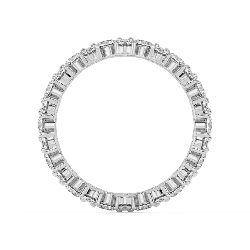 Platinum Cascade Lab Diamond Eternity Ring