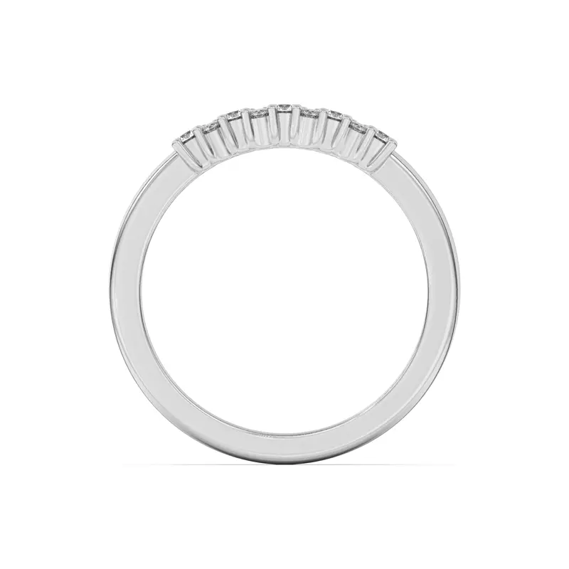 Platinum Petite Cascade Diamond Band