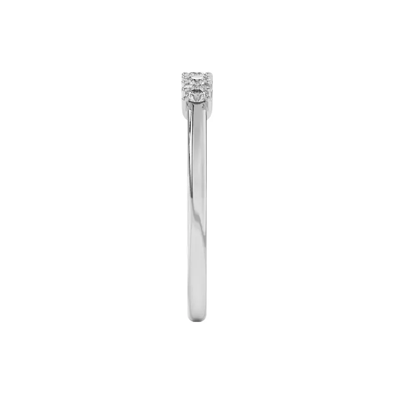 Platinum Petite Cascade Diamond Band