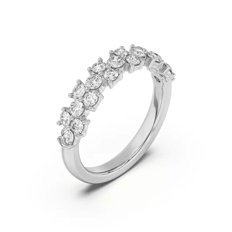 14K White Gold Grande Cascade Diamond Band (1.00 ct. tw.)