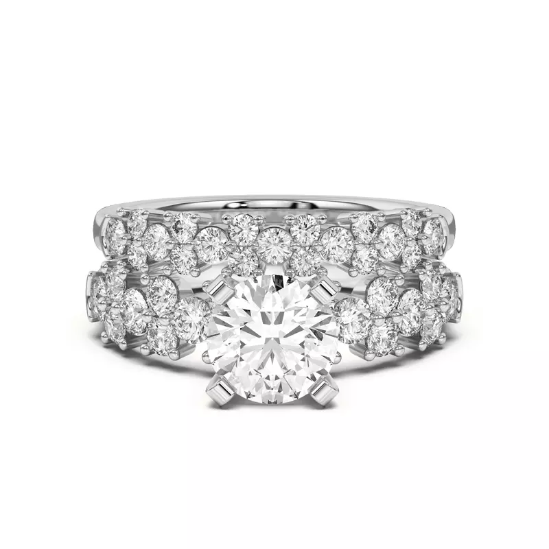 14K White Gold Grande Cascade Diamond Band (1.00 ct. tw.)
