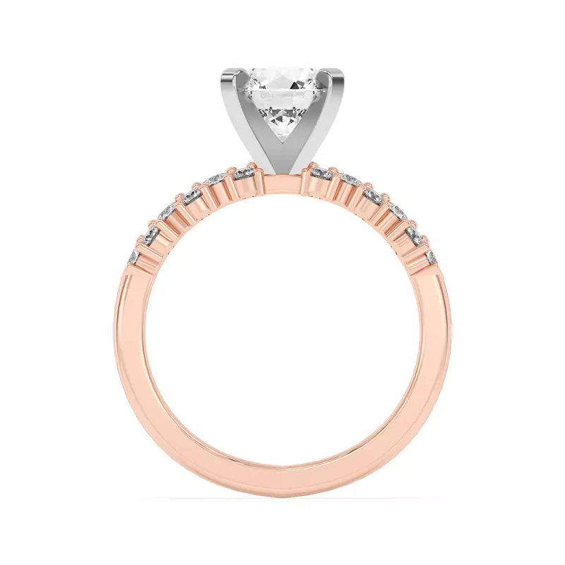 14K Rose Gold Cascade Engagement Ring (.50 ct. tw.)