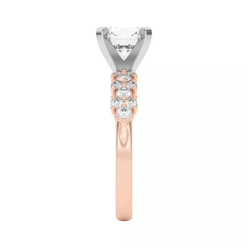 14K Rose Gold Cascade Engagement Ring (.50 ct. tw.)