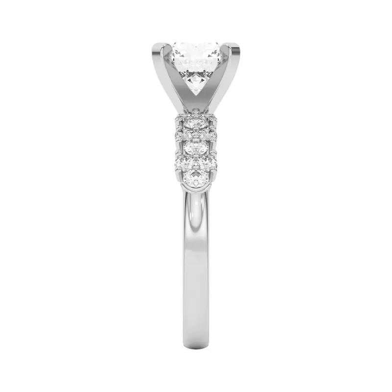 14K White Gold Cascade Engagement Ring (.50 ct. tw.)