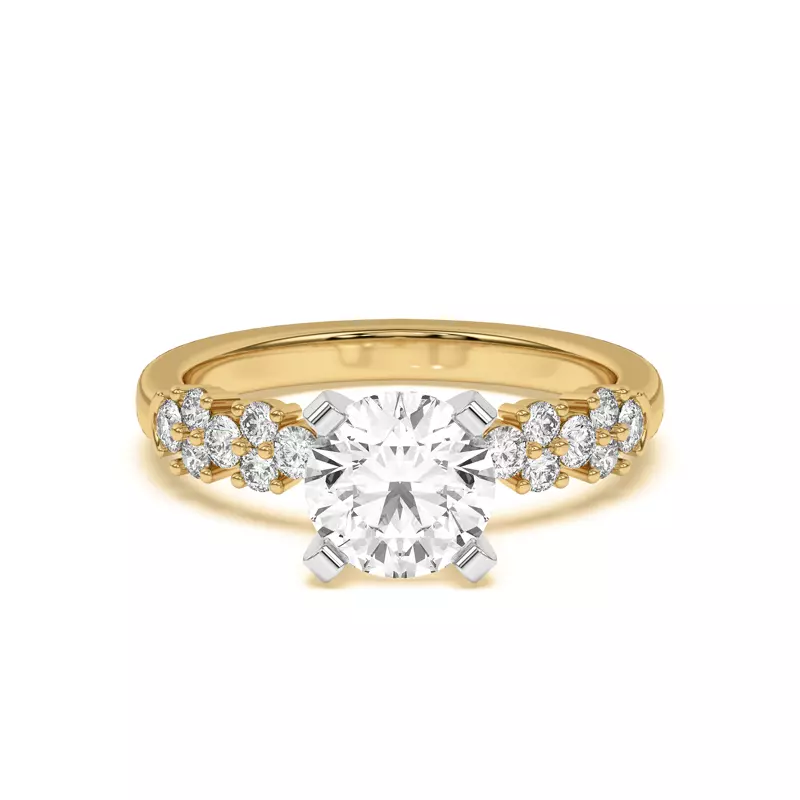 14K Yellow Gold Cascade Engagement Ring (.50 ct. tw.)