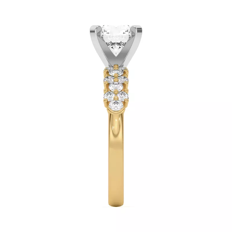 14K Yellow Gold Cascade Engagement Ring (.50 ct. tw.)