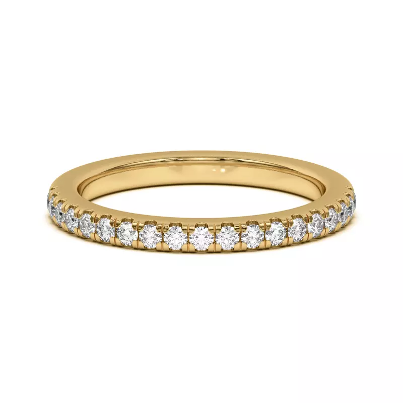 14K Yellow Gold Angelica Pavé Band