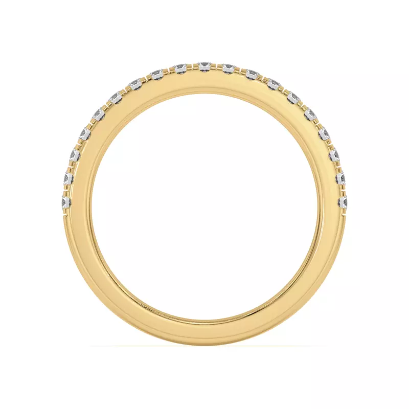 14K Yellow Gold Angelica Pavé Band