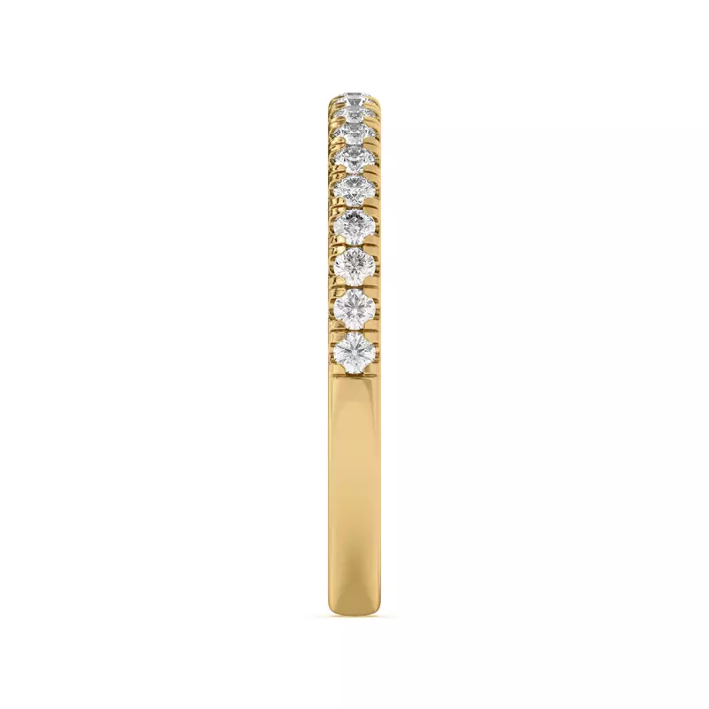 18K Yellow Gold Angelica Pavé Band