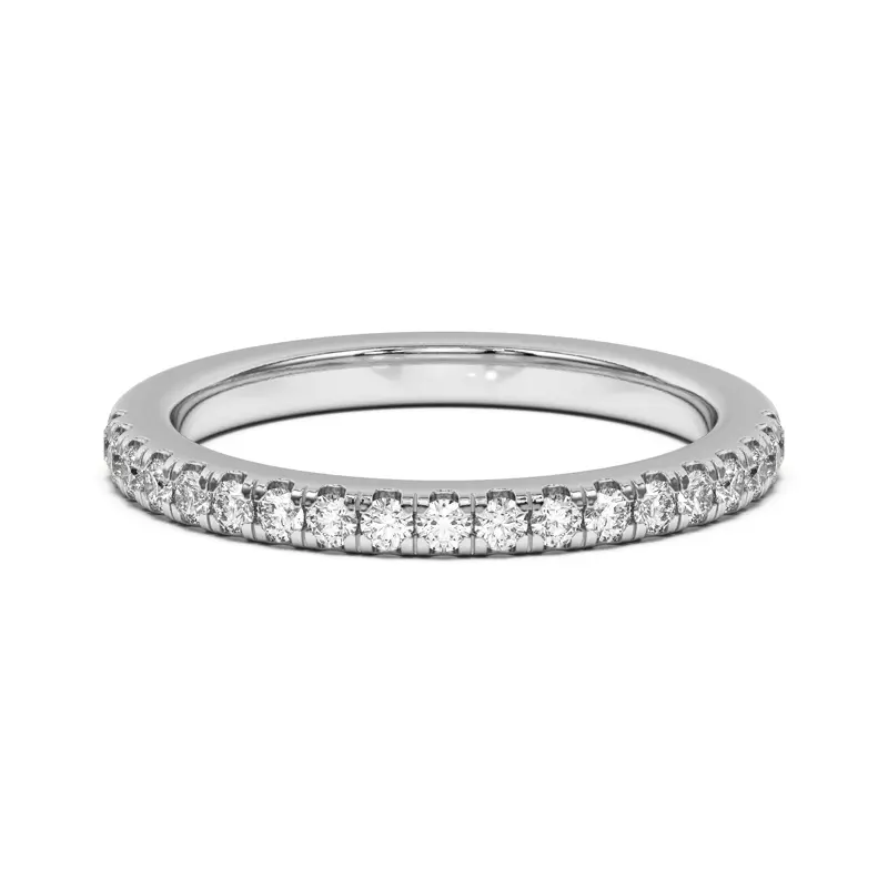 Platinum Angelica Pavé Band