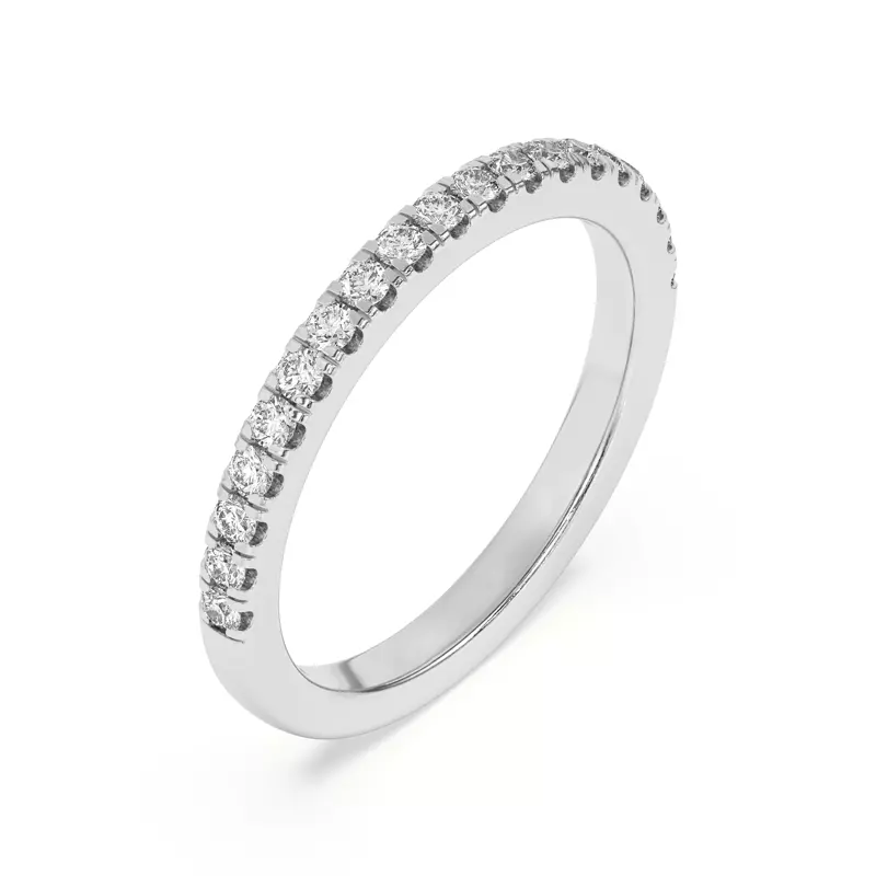 Platinum Angelica Pavé Band