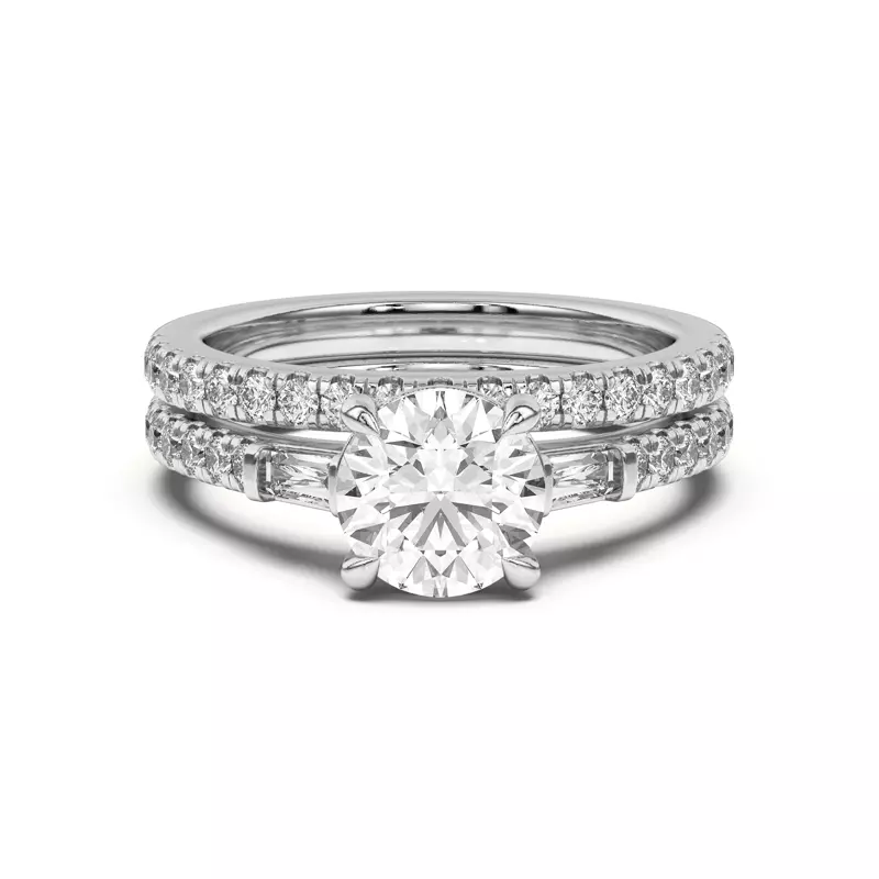 Platinum Angelica Pavé Band
