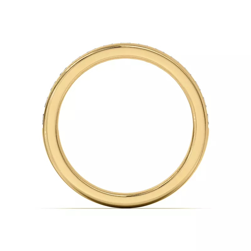 18K Yellow Gold Sherry Princess Channel-Set Band