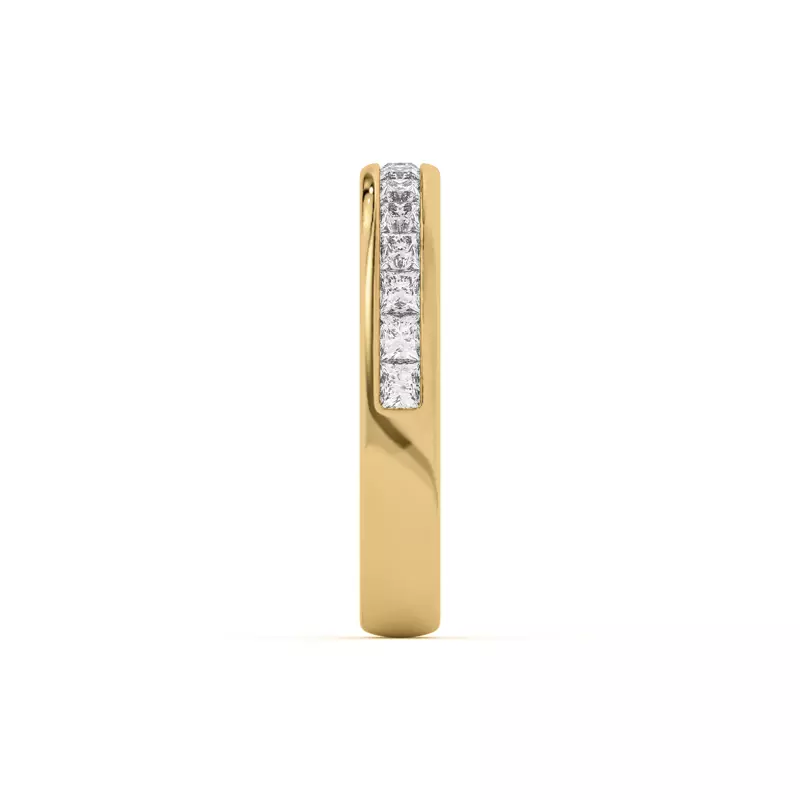 18K Yellow Gold Sherry Princess Channel-Set Band