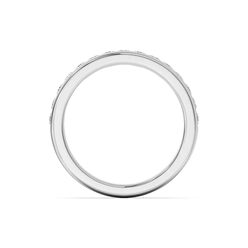 18K White Gold Eileen Round Channel-Set Band