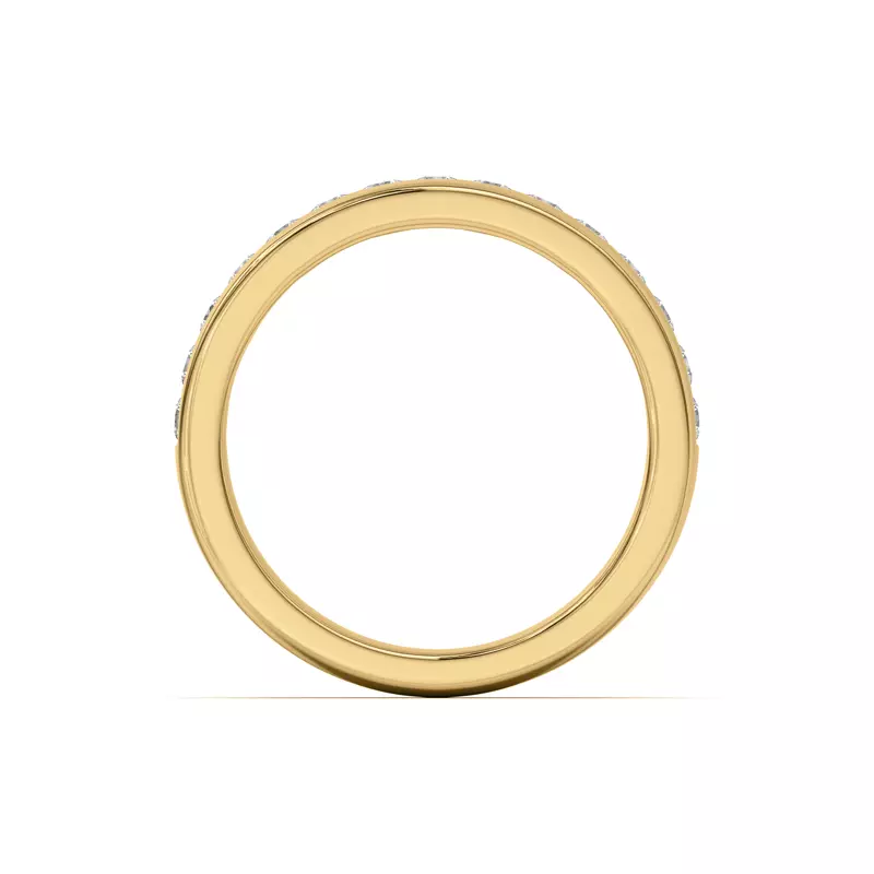 18K Yellow Gold Eileen Round Channel-Set Band