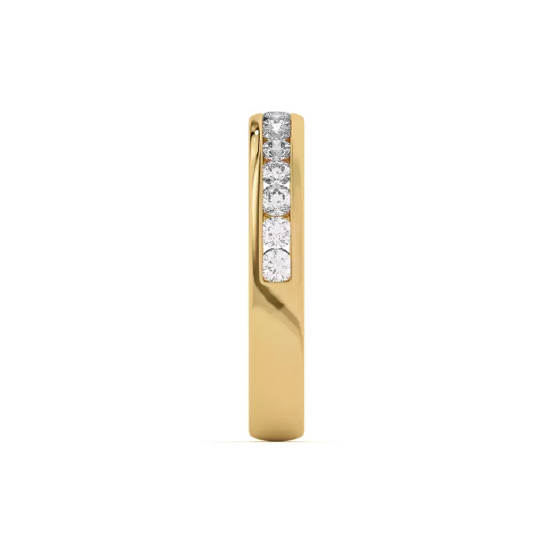 18K Yellow Gold Eileen Round Channel-Set Band