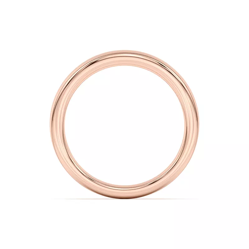 14K Rose Gold Heather Classic Band (2mm)
