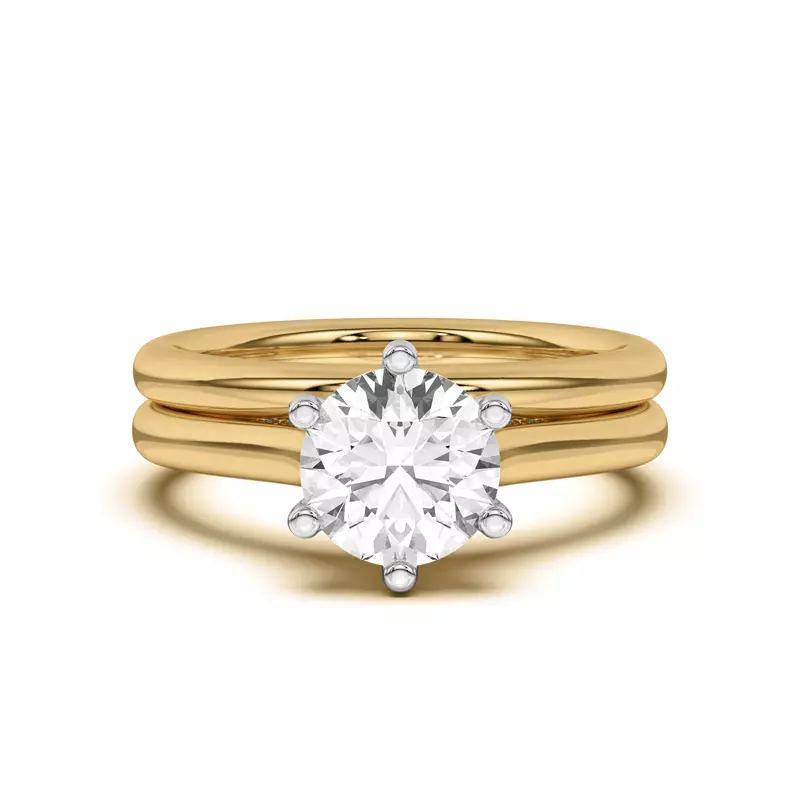 14K Yellow Gold Heather Classic Band (2mm)