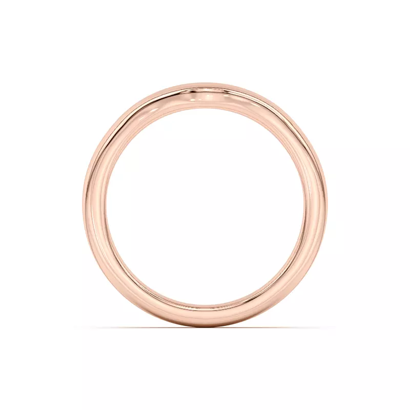 14K Rose Gold Peggy Curved Band