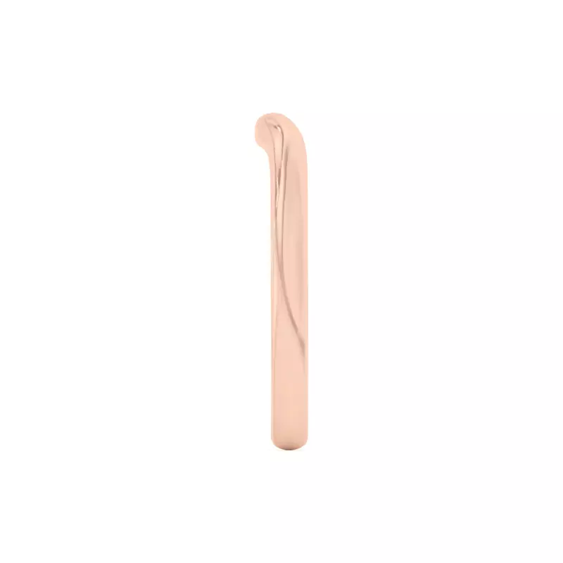 14K Rose Gold Peggy Curved Band