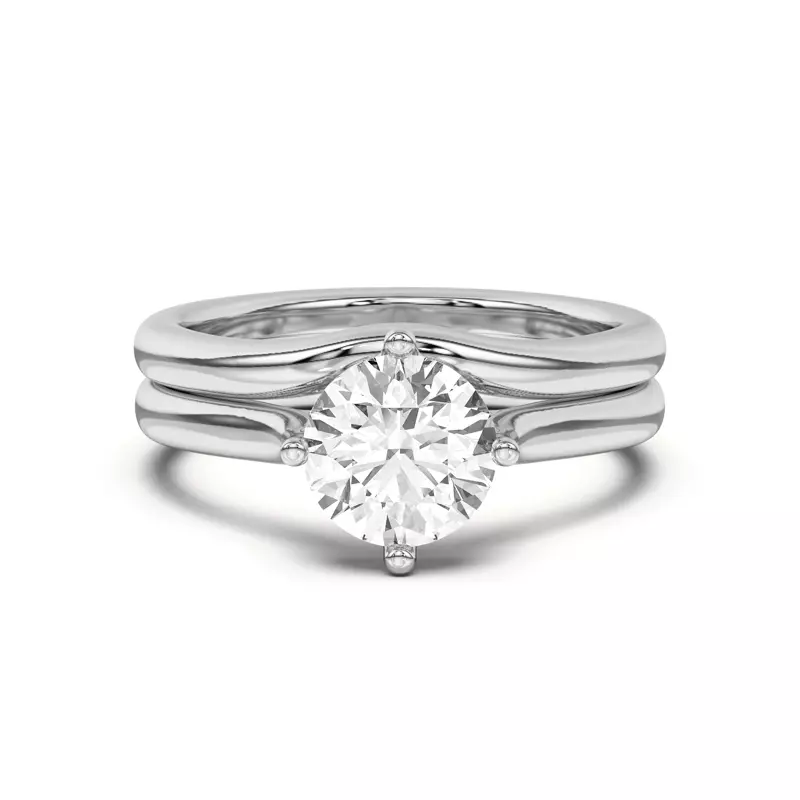 Platinum Peggy Curved Band
