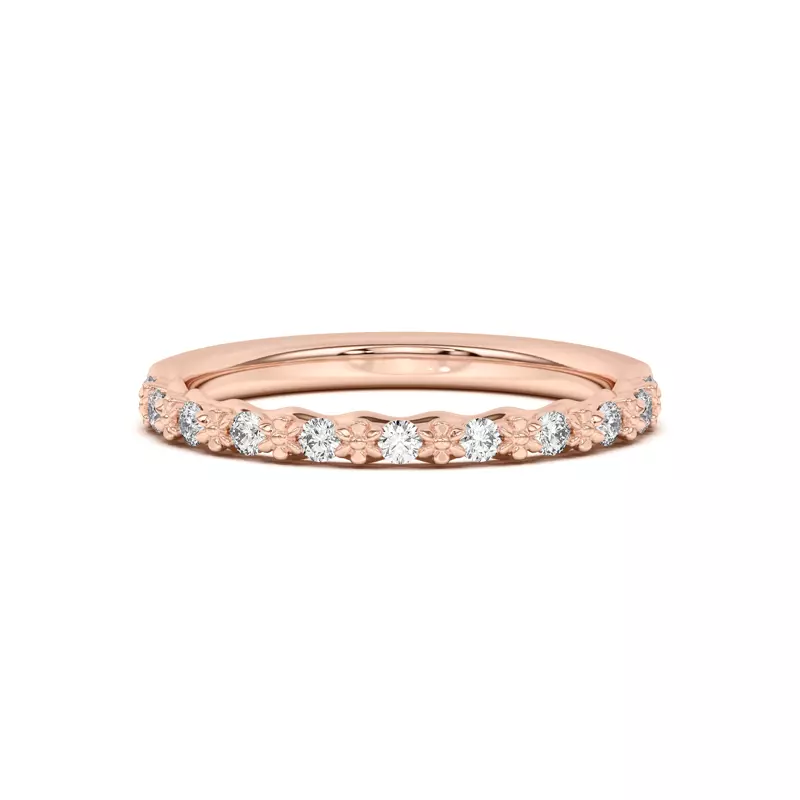 Blooming Petal Pavé Band