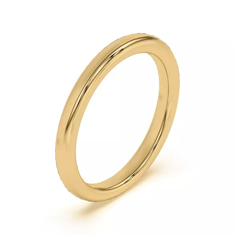 18K Yellow Gold Timeless Comfort-Fit Band (2mm)