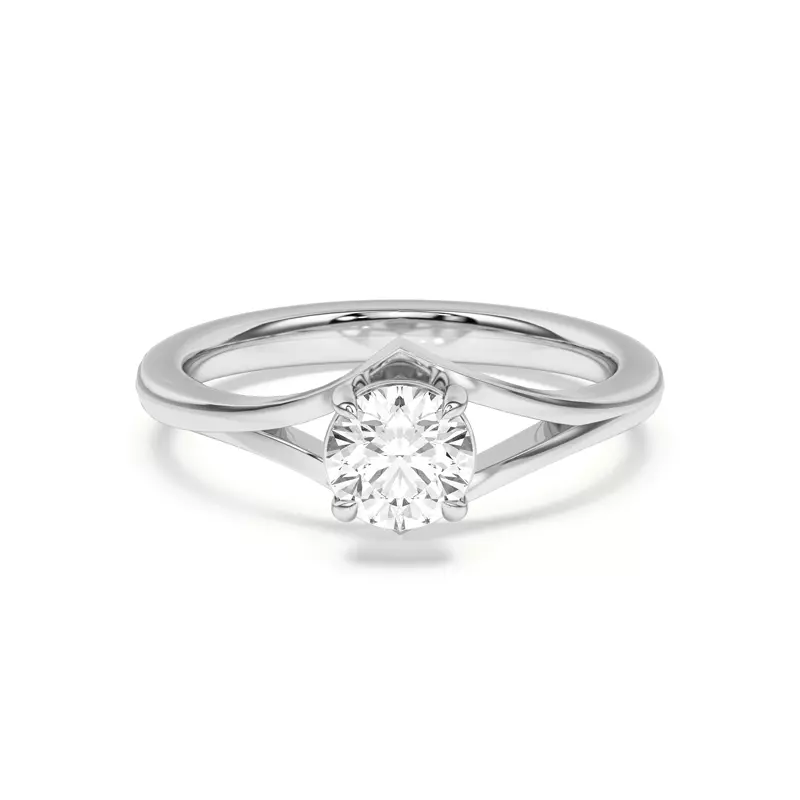 Ruthie Chevron Duo Engagement Ring