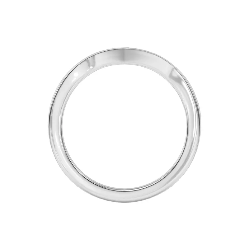 14K White Gold Ruthie Chevron Band