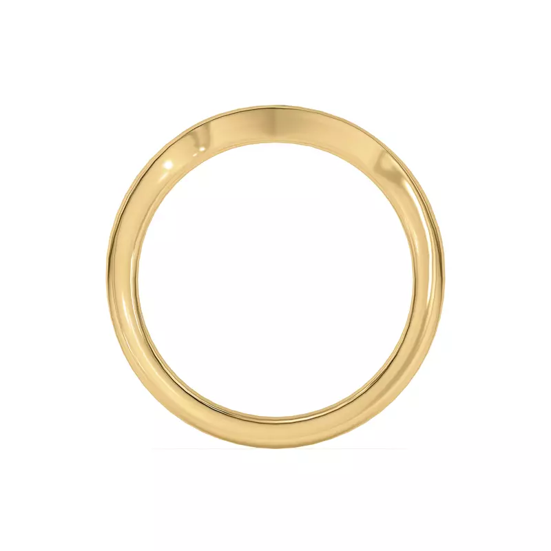14K Yellow Gold Ruthie Chevron Band