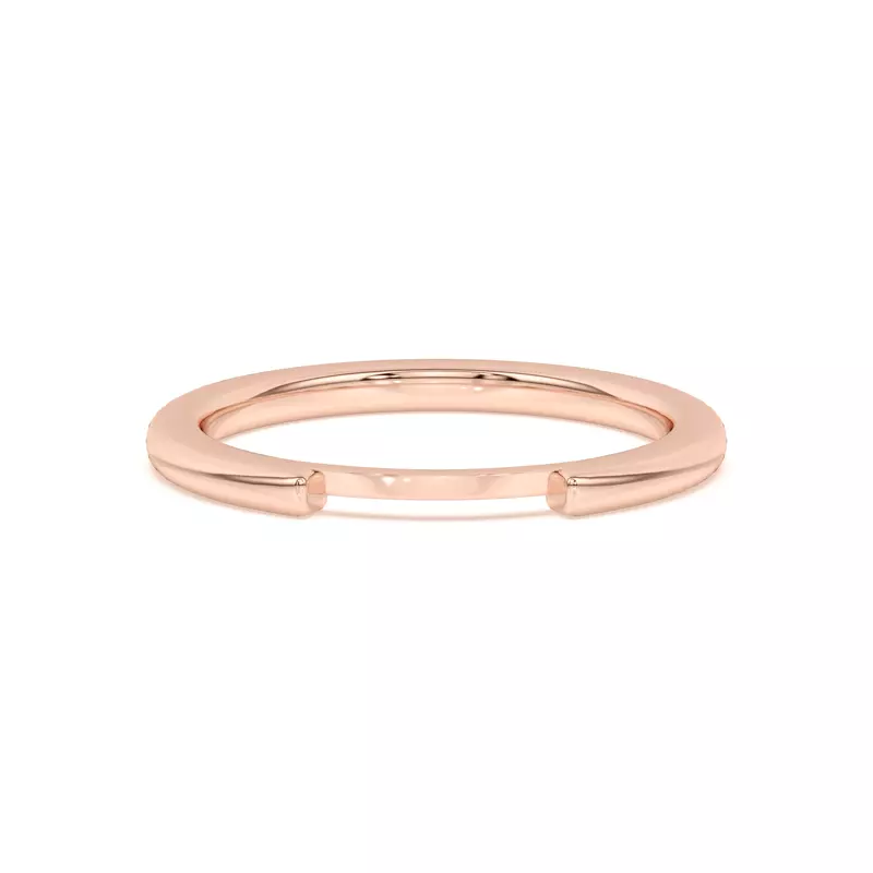 18K Rose Gold Steph Inset Band