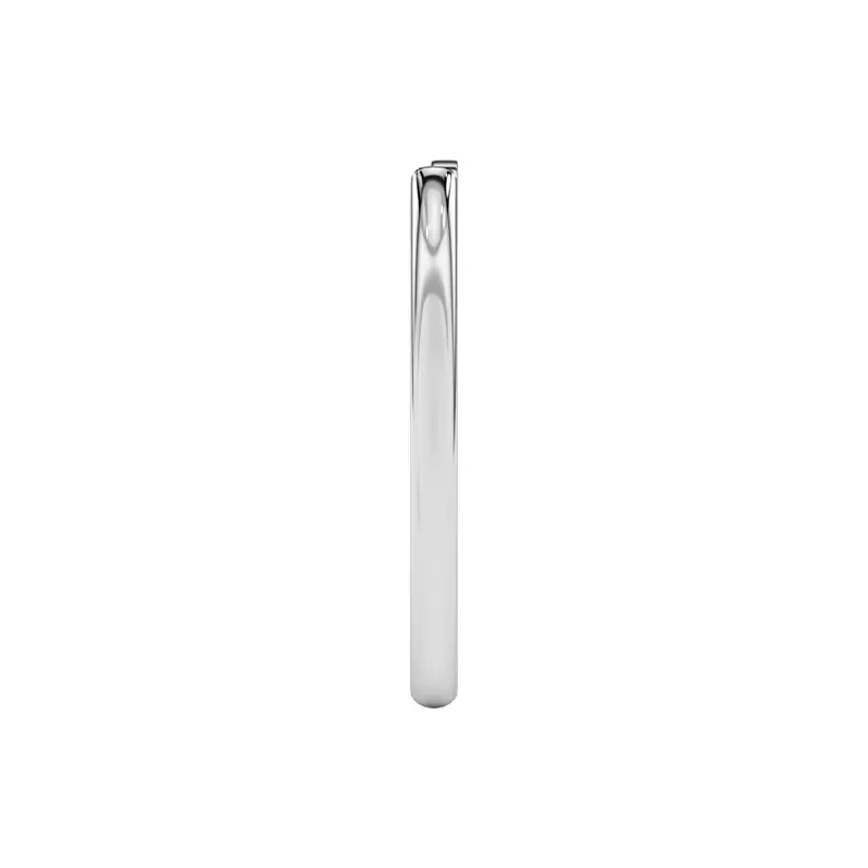 18K White Gold Steph Inset Band
