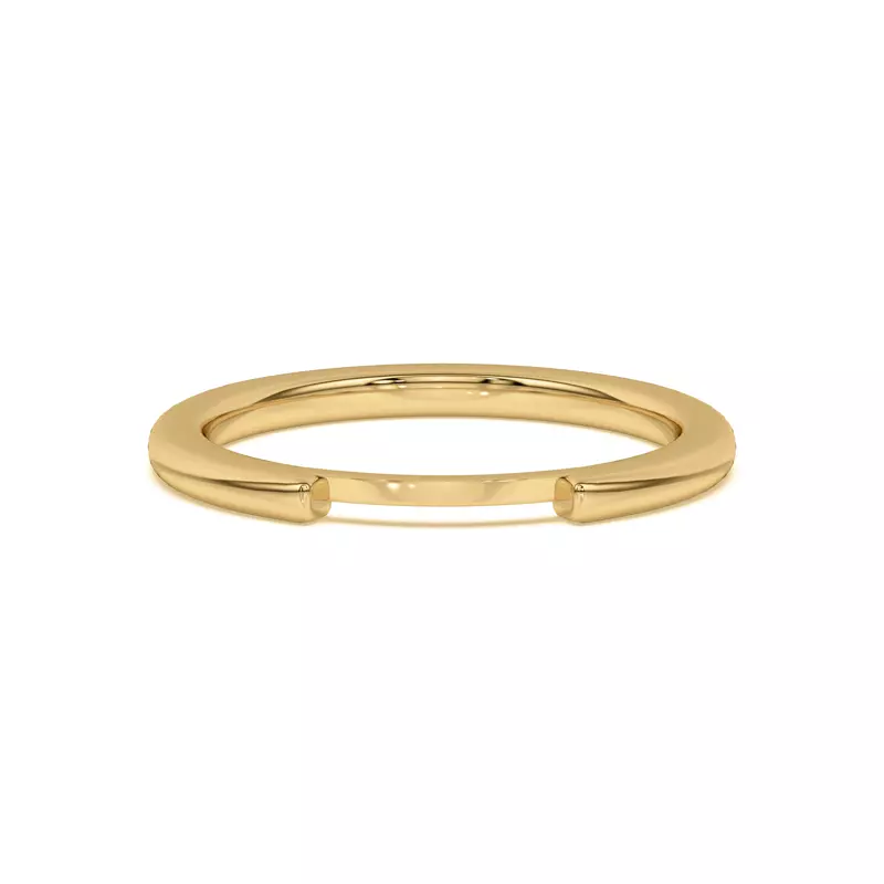 18K Yellow Gold Steph Inset Band