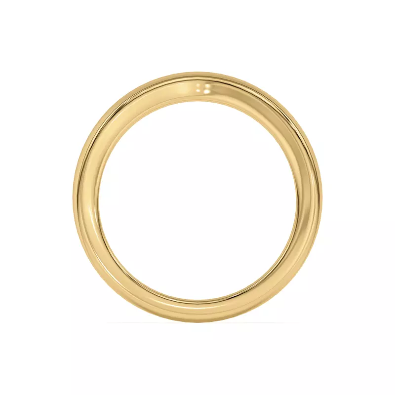 14K Yellow Gold Kit Curved Band