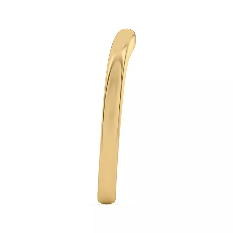 14K Yellow Gold Kit Curved Band