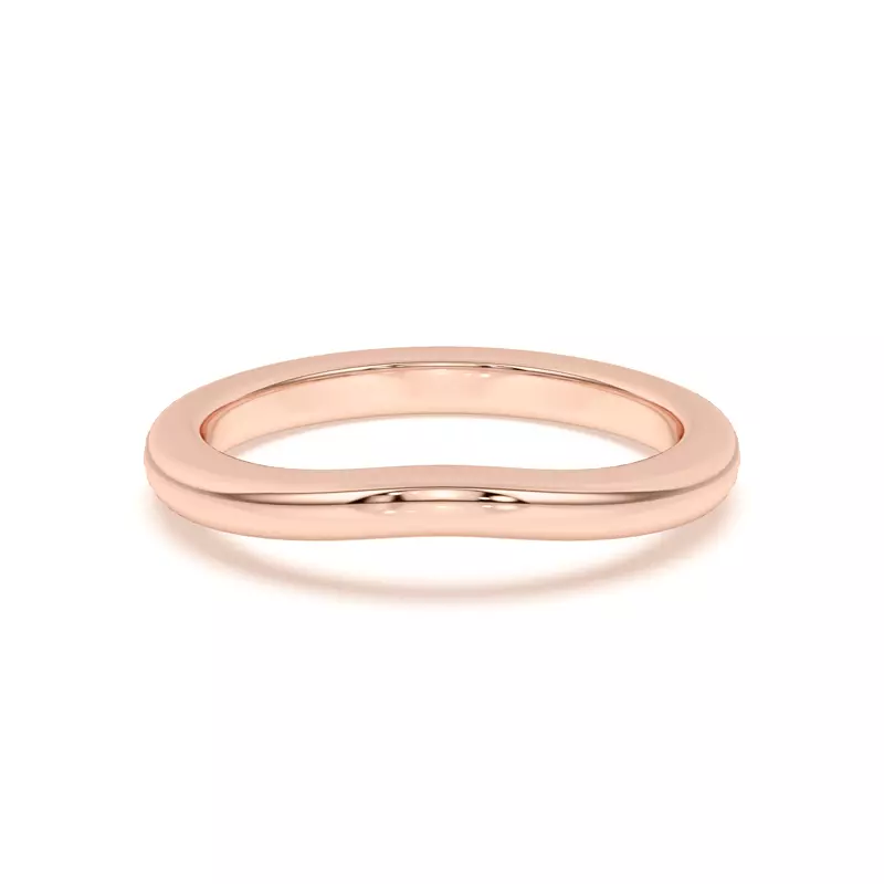 18K Rose Gold Kit Curved Band
