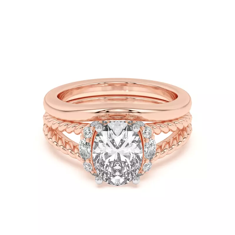 18K Rose Gold Kit Curved Band