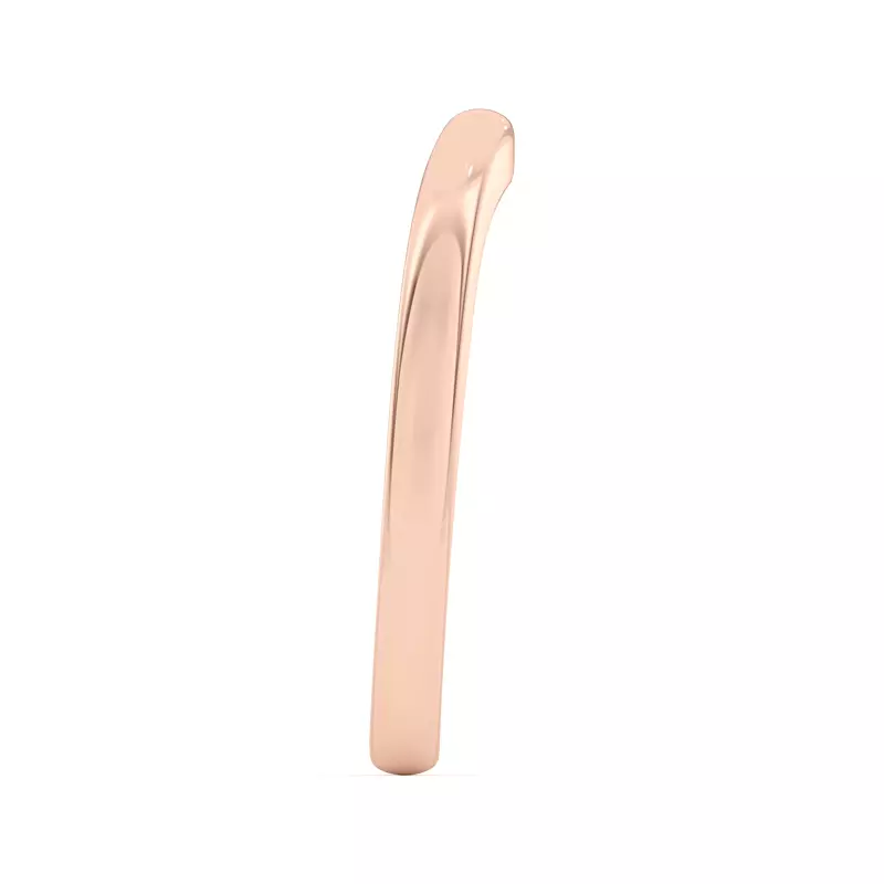 18K Rose Gold Kit Curved Band