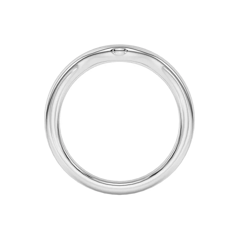 14K White Gold Lani Wide Curved Band