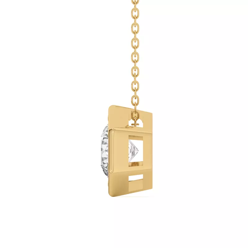18K Yellow Gold Regal Hexagonal Pendant