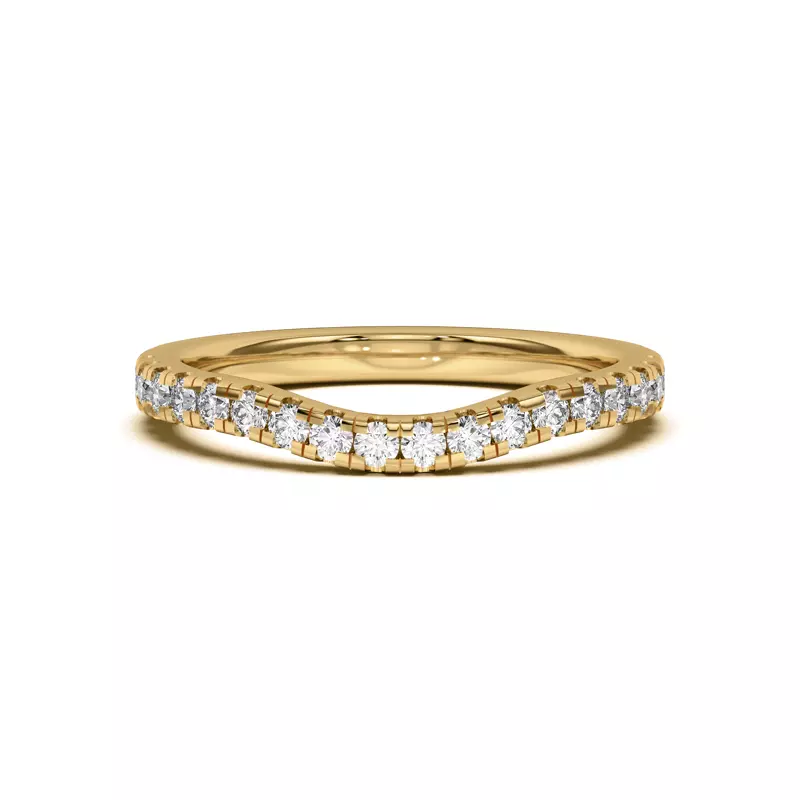 Orbit Pavé Curved Band