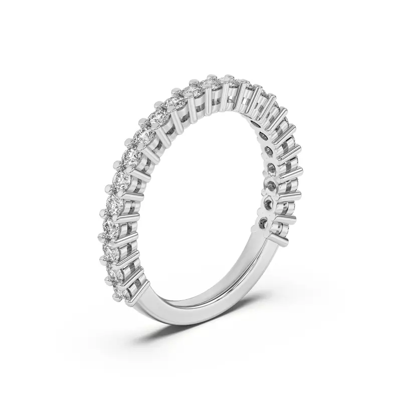14K White Gold Lavelle Lab Band