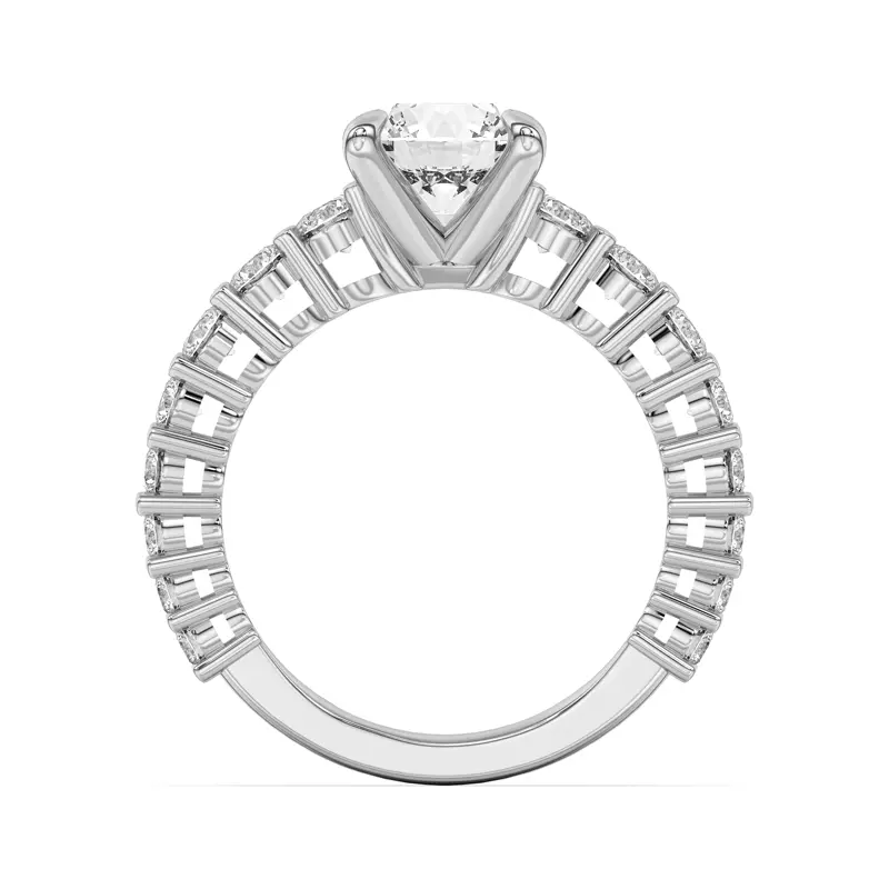 Platinum Lavelle Graduated Lab Engagement Ring