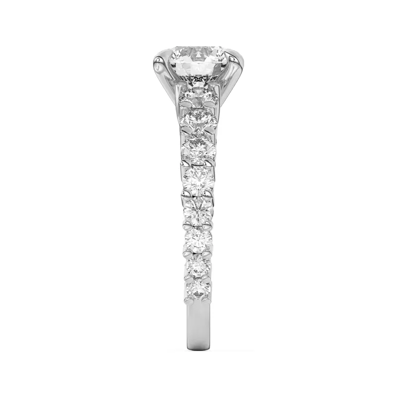 Platinum Lavelle Graduated Lab Engagement Ring