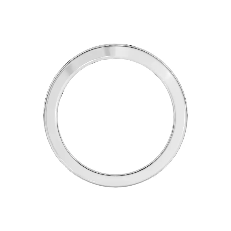 Platinum Vesara Curved Channel Pavé Band