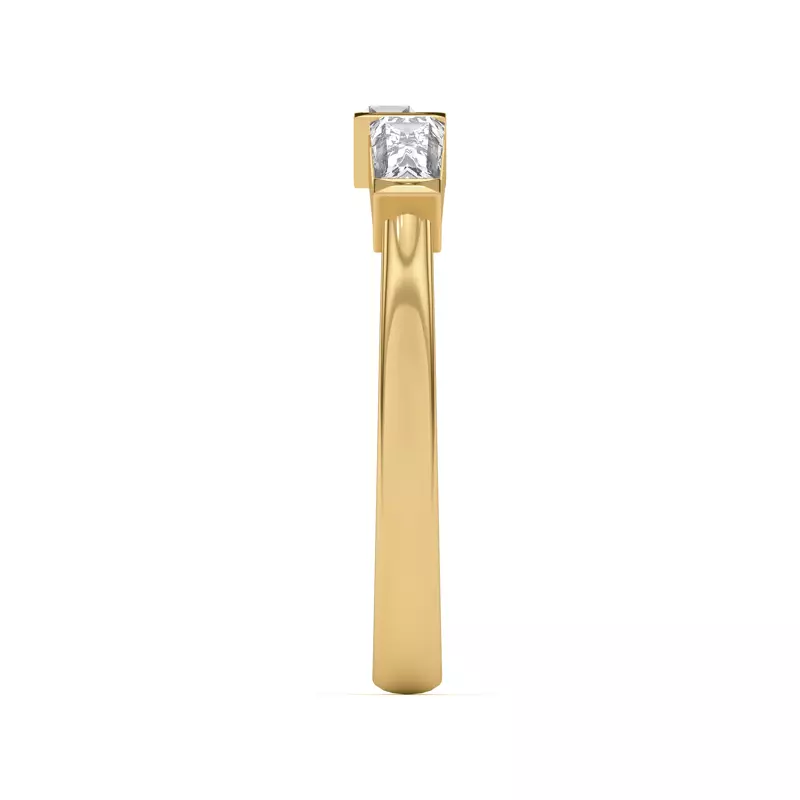 14K Yellow Gold Arden Baguette Inset Band